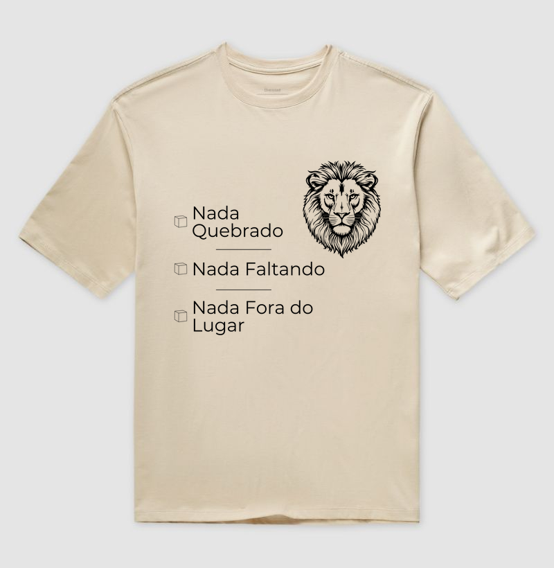 Camiseta Animalis Nada Quebrado Oversized 