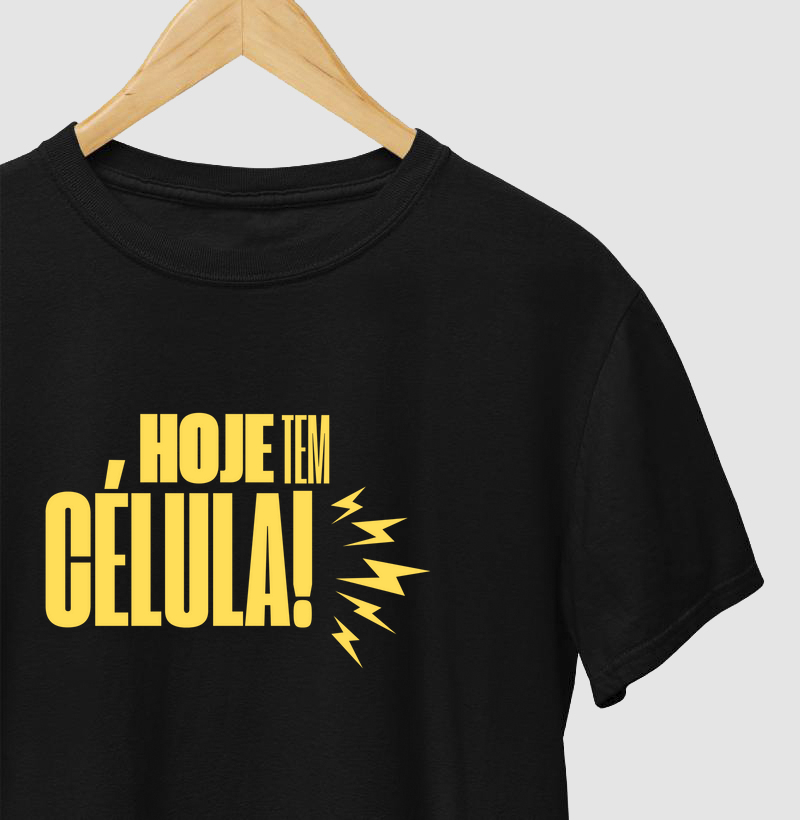 Camiseta Hoje Tem Célula Yellow Illustration