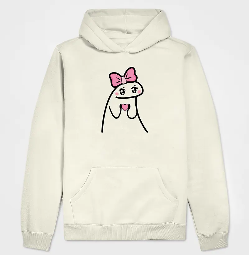 Flork coração rosa