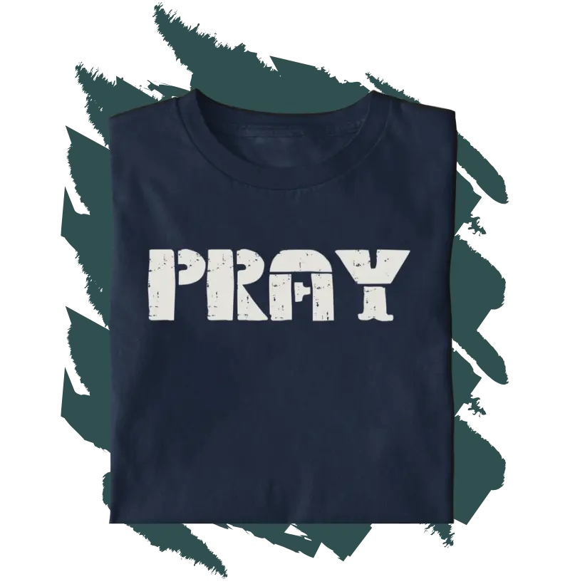 Camiseta Cristã - Pray MASC