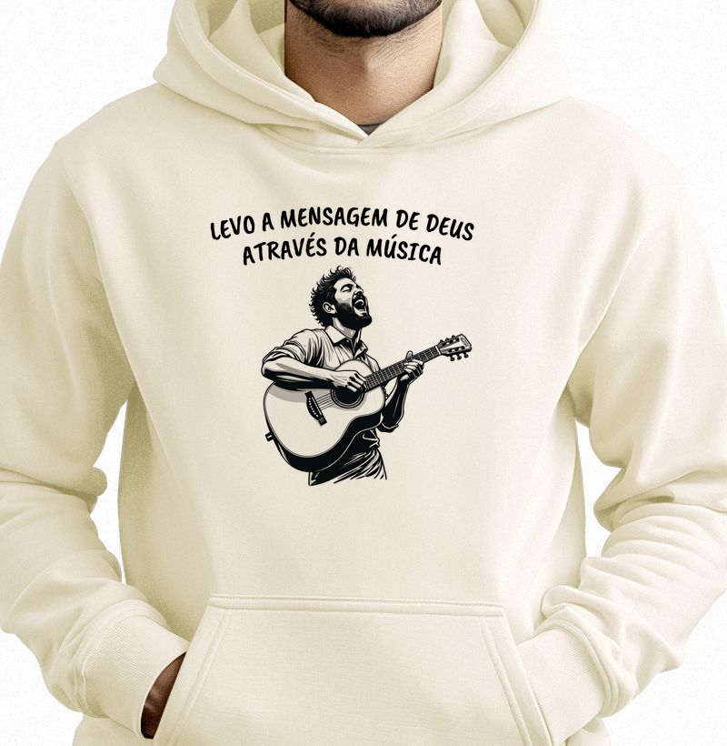 Camisa "Levo a mensagem de Deus através da música"
