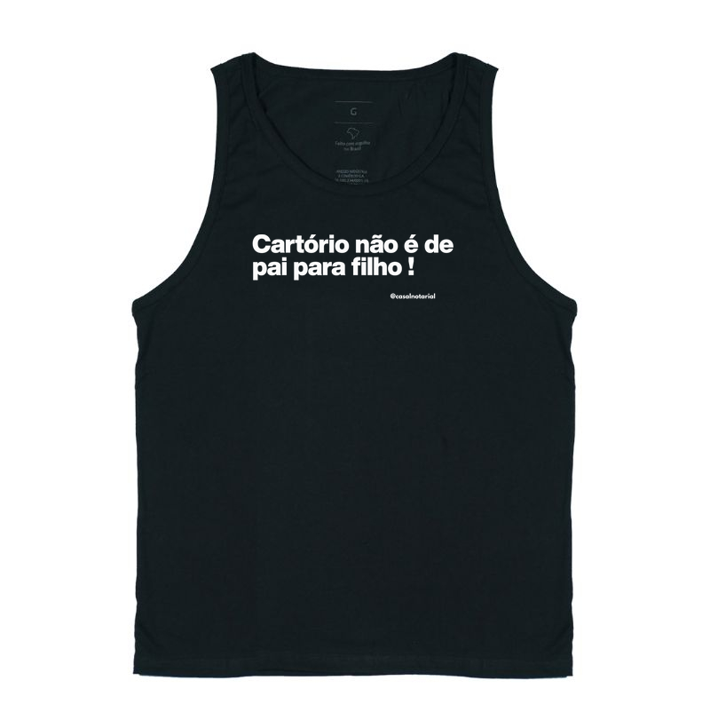 Camiseta cartório não é de pai para filho 