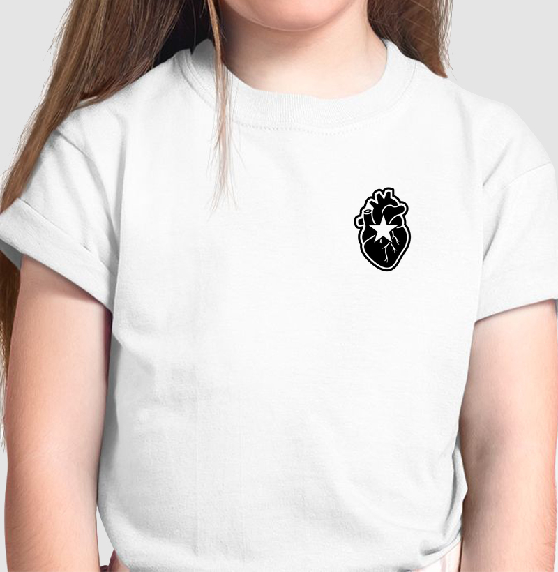 Camiseta Infantil Coração Alvinegro