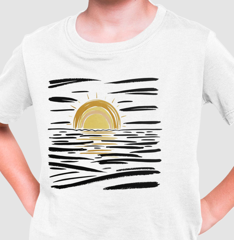 Camiseta Infantil Por do Sol 