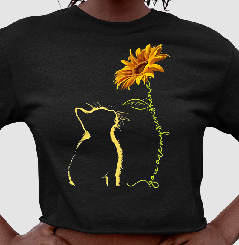 Gato e Girassol