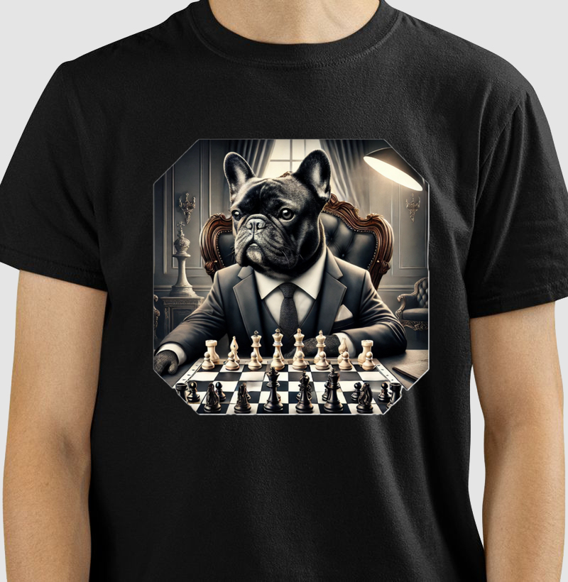Bulldog francês do xadrez
