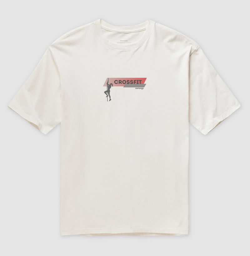 Camiseta Oversized CrossFit Rope Climb Feminina – Na Manga