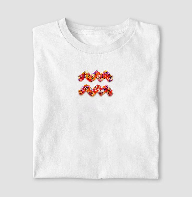 Camiseta Signos FLORES DE AQUÁRIO 