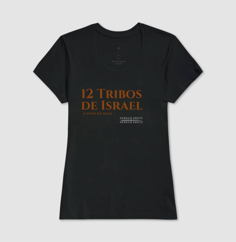 Camiseta Derech Eretz 12 Tribos Israel 00018 - Femme