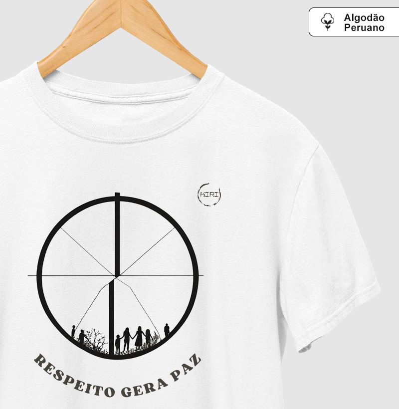 Camiseta Premium KIRI - Respeito Gera Paz - Min
