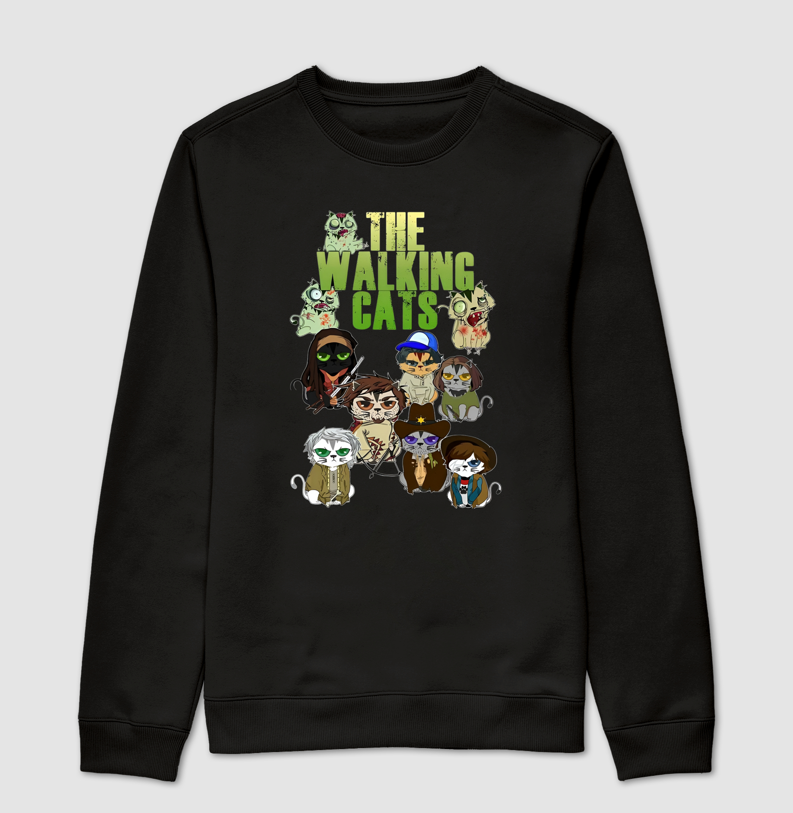 Suéter moletom The walking cats