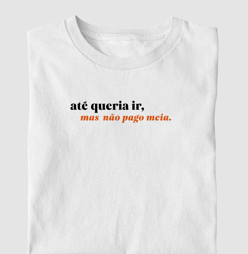Não pago meia