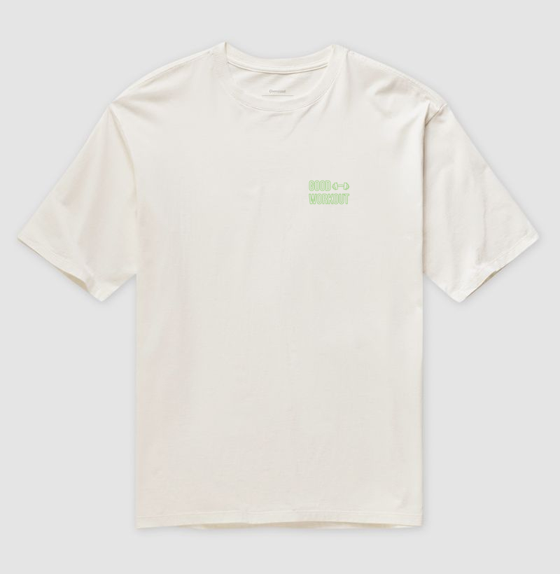 Oversized Good Workout com Halter Logo Verde