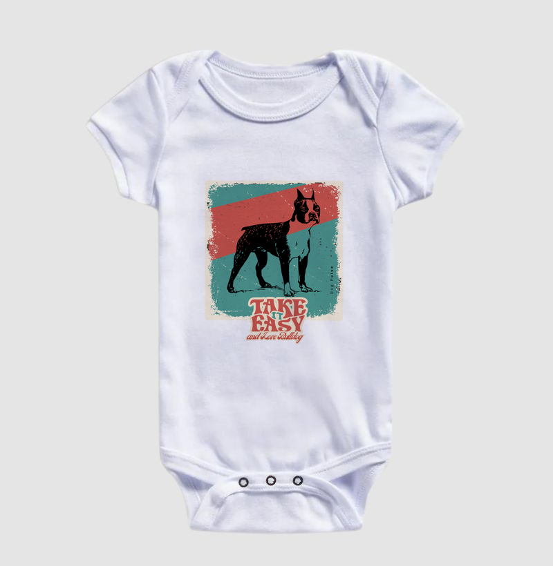 Body Infantil Dog Pulse – Take Easy and Love Bulldog
