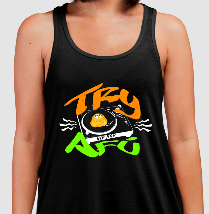 Camiseta Estampada - Estampa exclusiva Vibração Hip Hop Try Afú