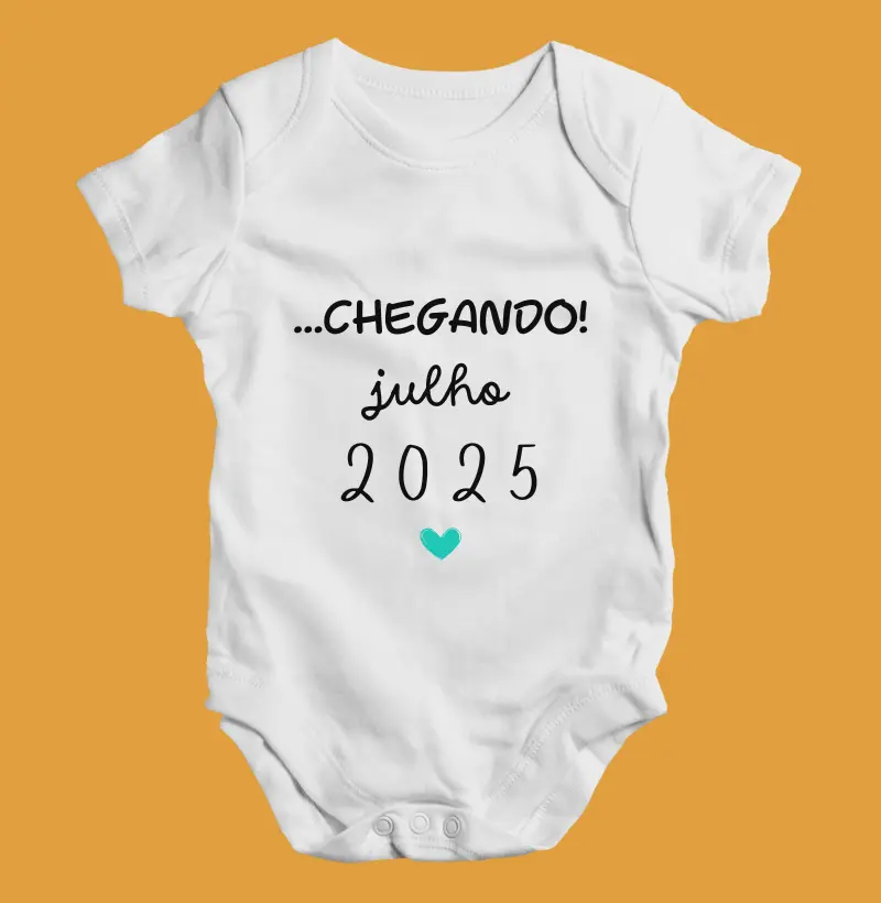Chegando! Julho 2025 (body bebê)