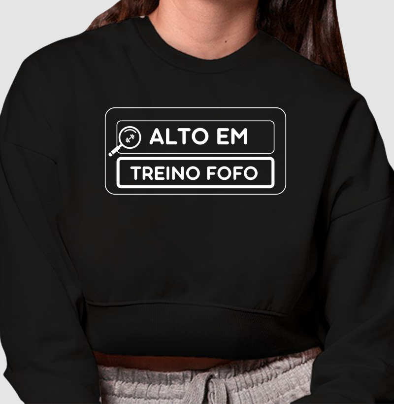 Alto em treino fofo