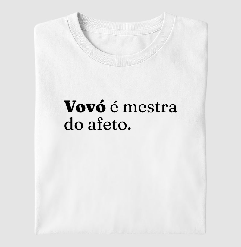 Vovó é mestra do afeto.