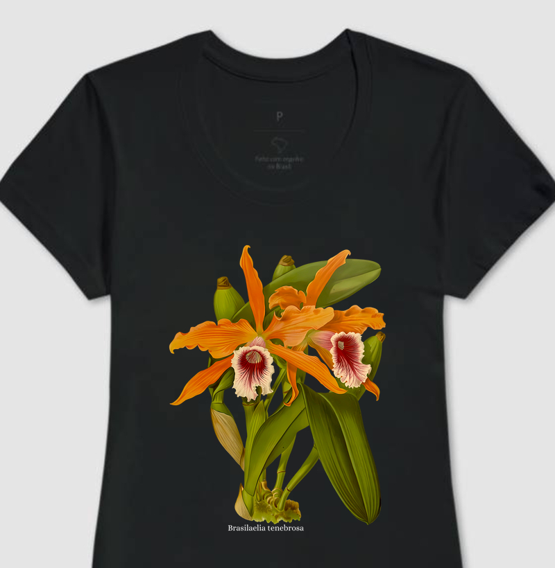 Camiseta Feminina Brasilaelia tenebrosa