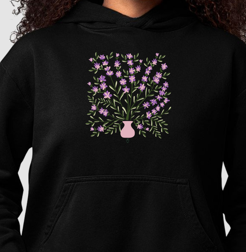 Vaso de lavanda