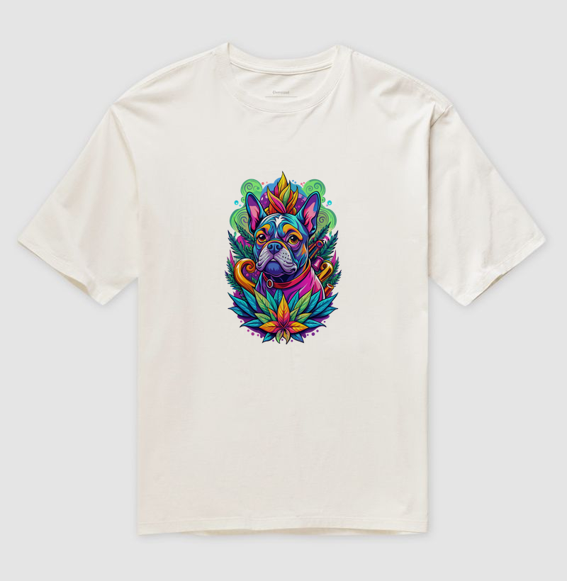 Camiseta Oversized Trippy Bulldog
