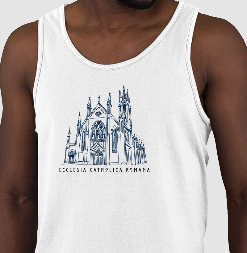 Estampa Igreja Católica Latim1 Branca Masc.