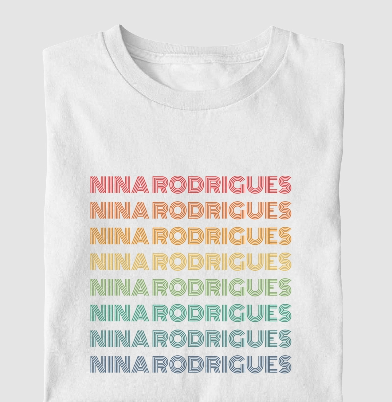 Nina Rodrigues Letreiro Retrô