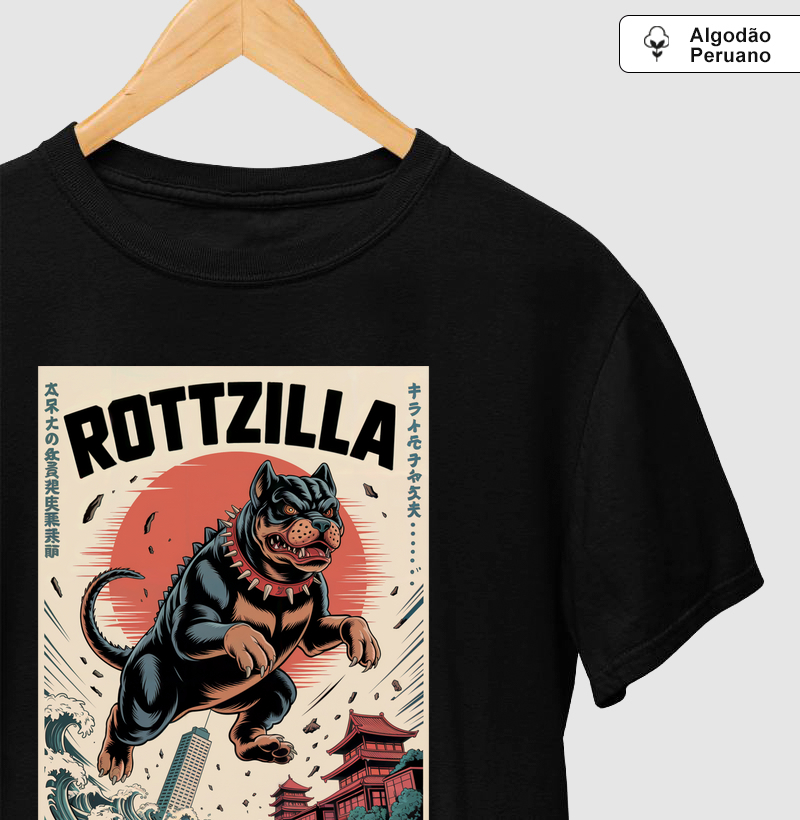 Camiseta Algodão Peruano OMD - Rottzilla
