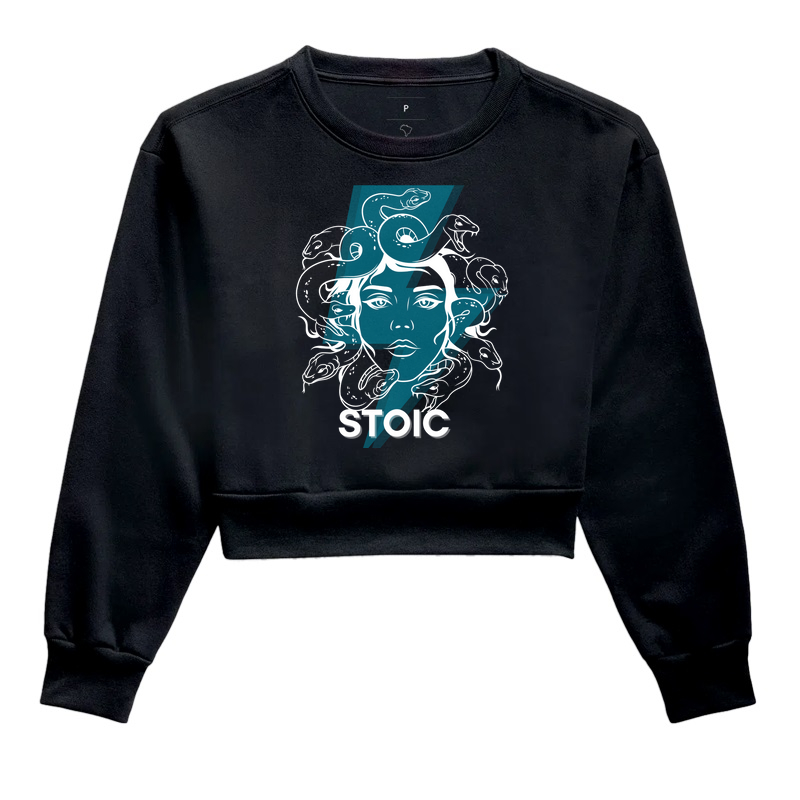 Cropped Medusa Black