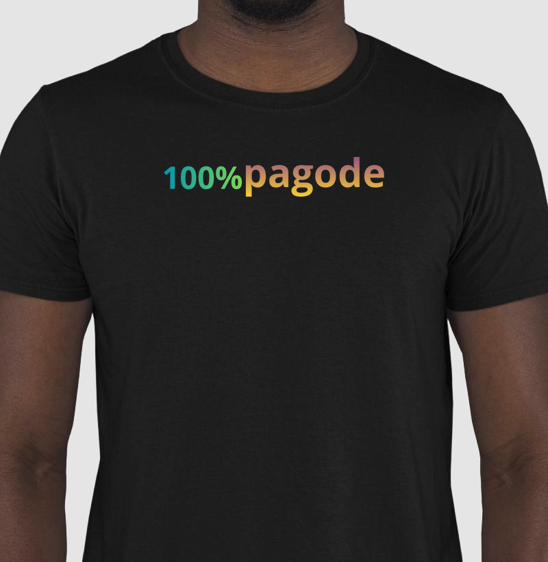 camiseta 100% pagode