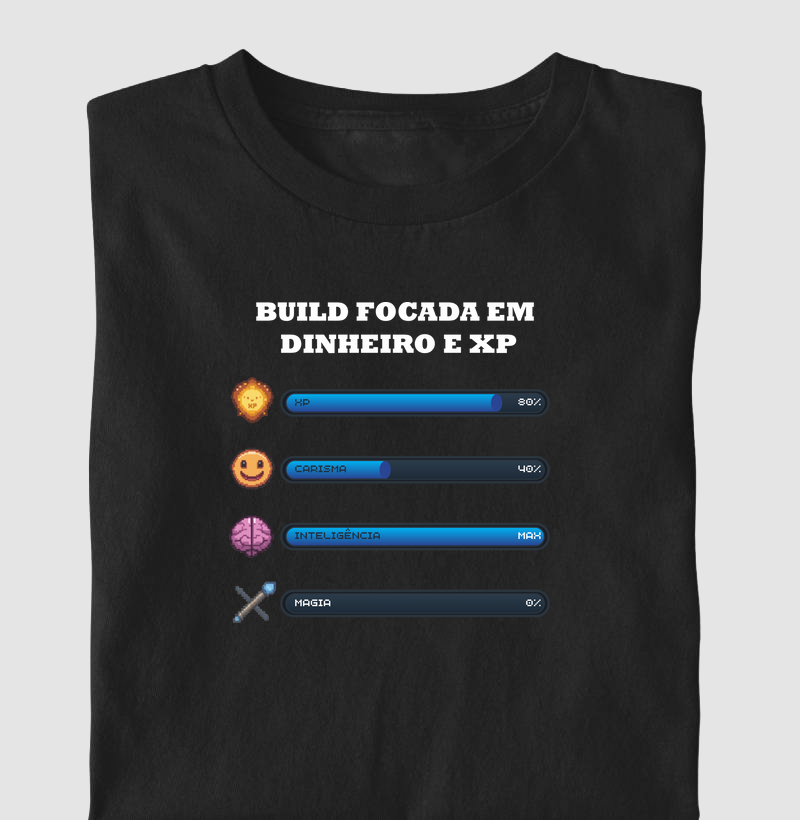 Minha build é focada em dinheiro e XP