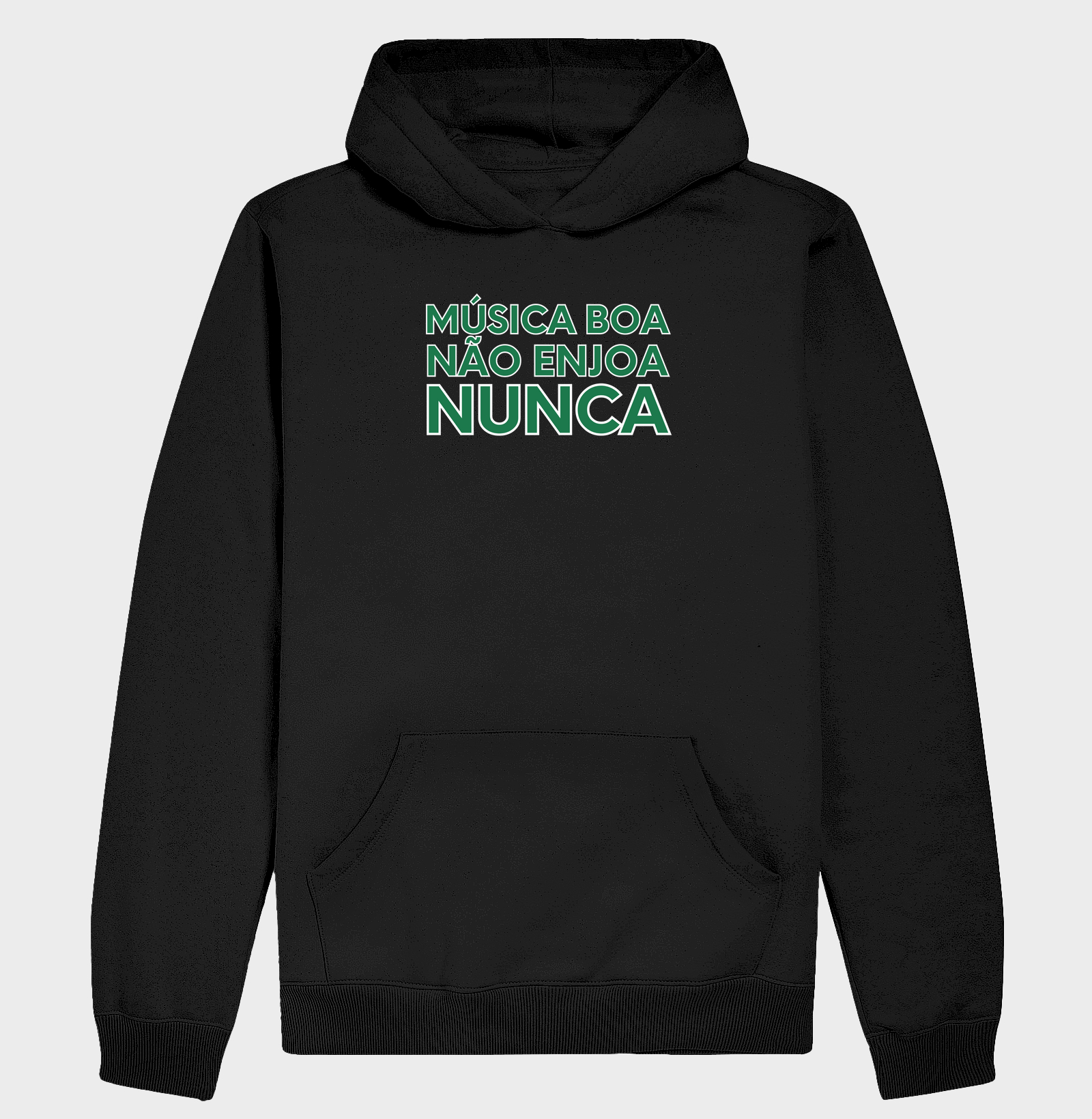 Música Boa Não Enjoa - Hoodie Moletom