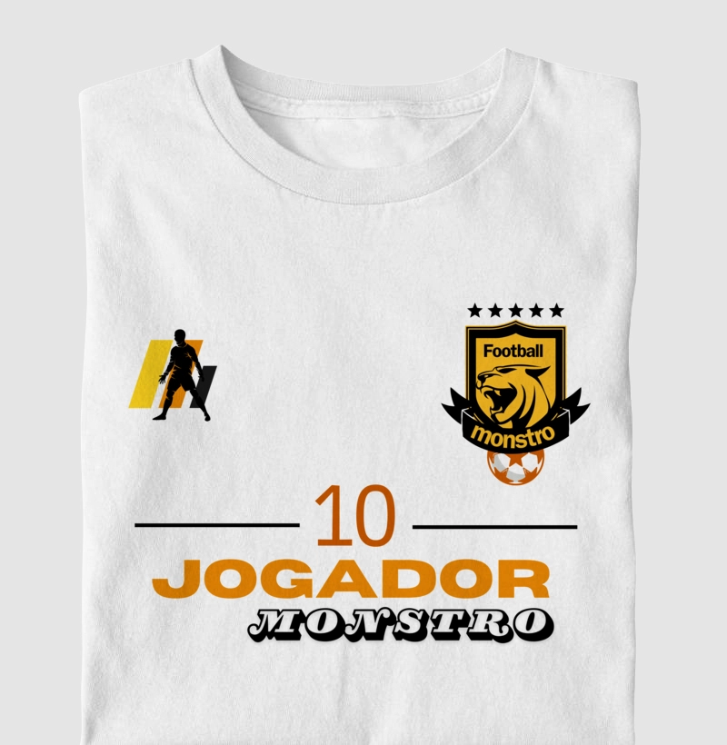 camiseta jogador monstro 10