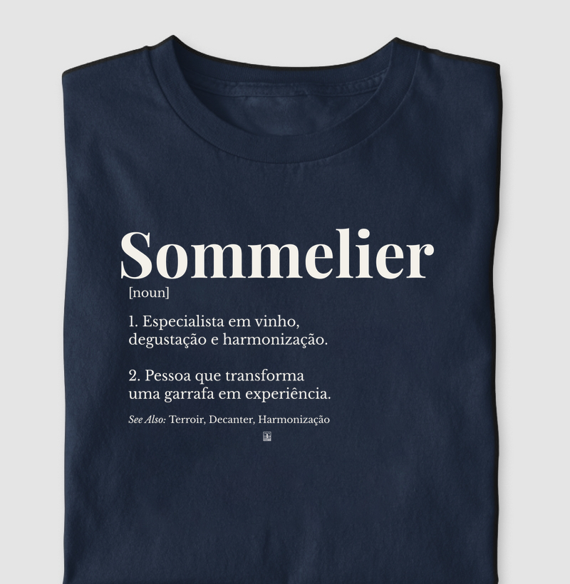 Camiseta Sommelier — Wine Dictionary