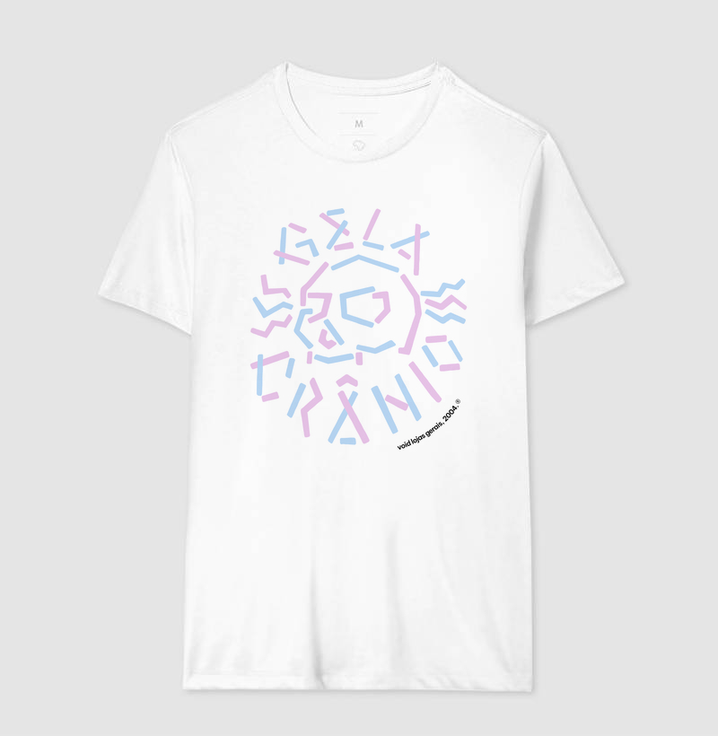 Logo Gela Crânio - Camiseta Regular