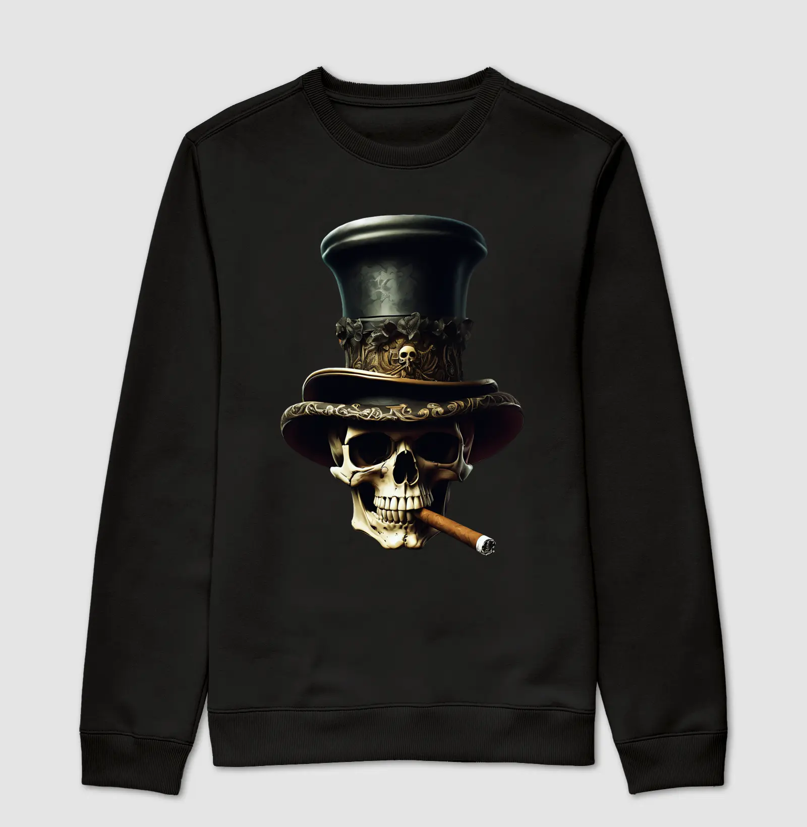 Suéter Moletom Skull Smoke