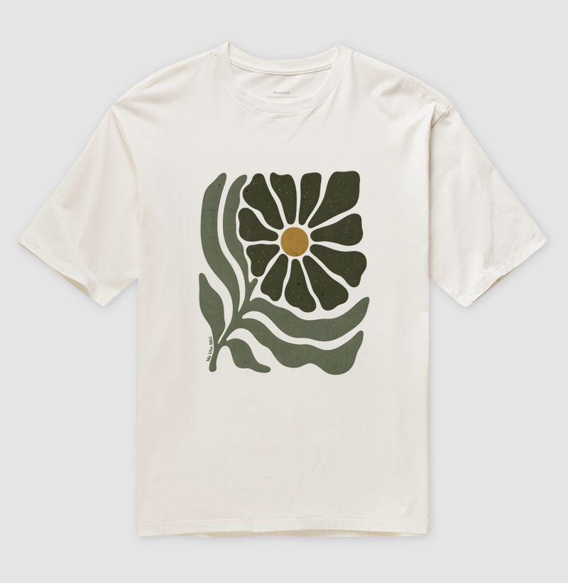 Camiseta Oversized - Uma Flor 