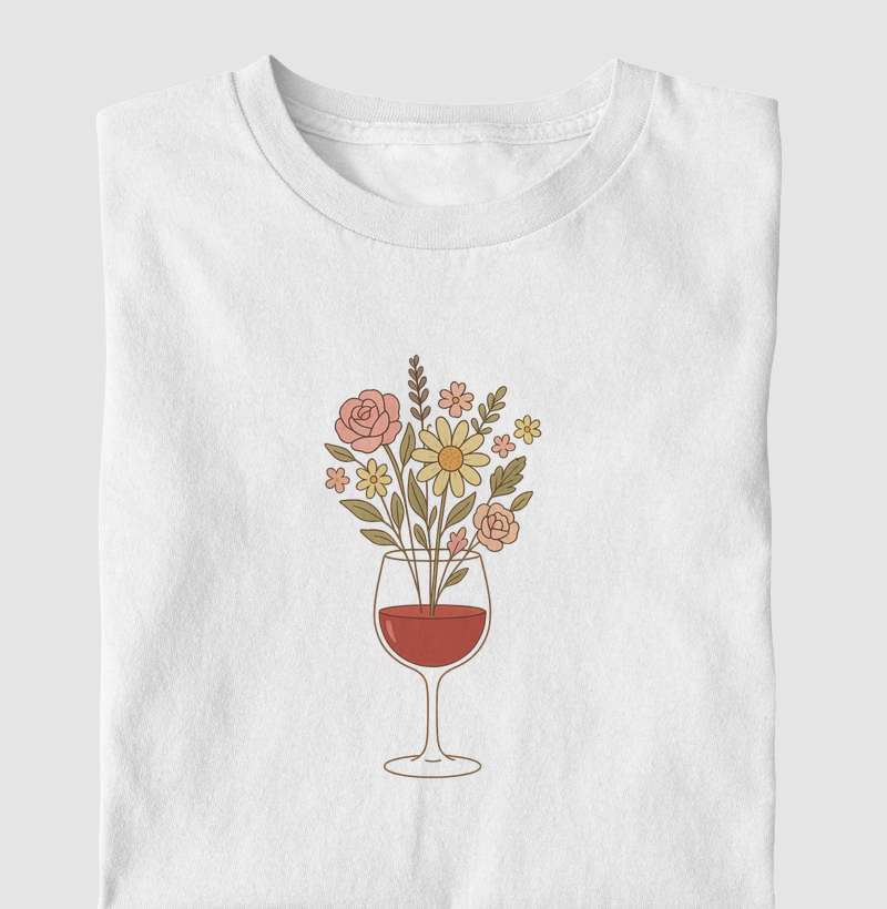 Camiseta Wine & Bloom