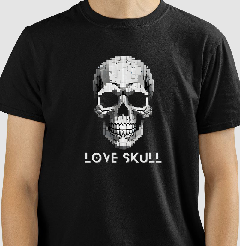 Camiseta Love Skull