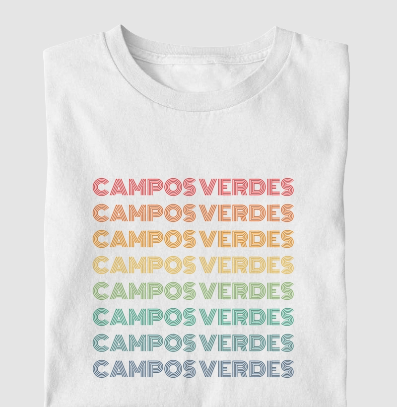 Campos Verdes Letreiro Retrô
