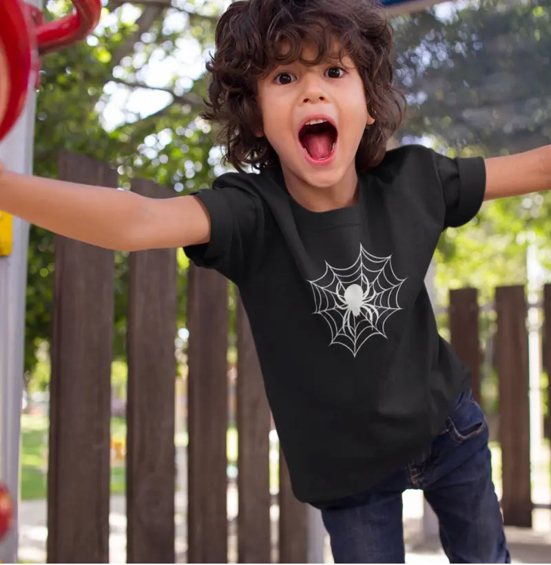 Camiseta infantil Homem aranha branca | 100% algodão