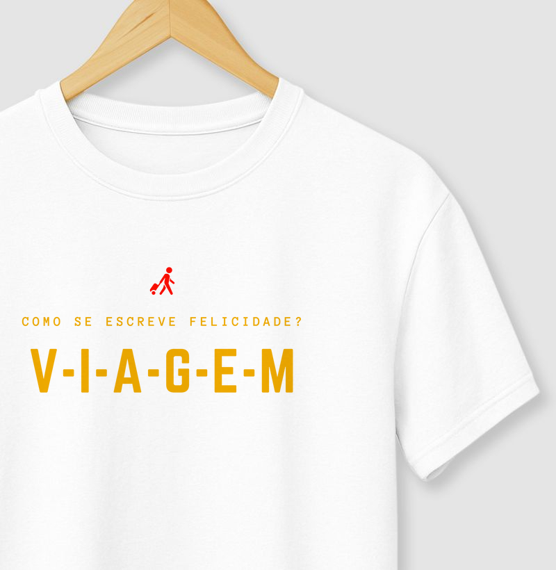 Como se escreve felicidade? V-I-A-G-E-M