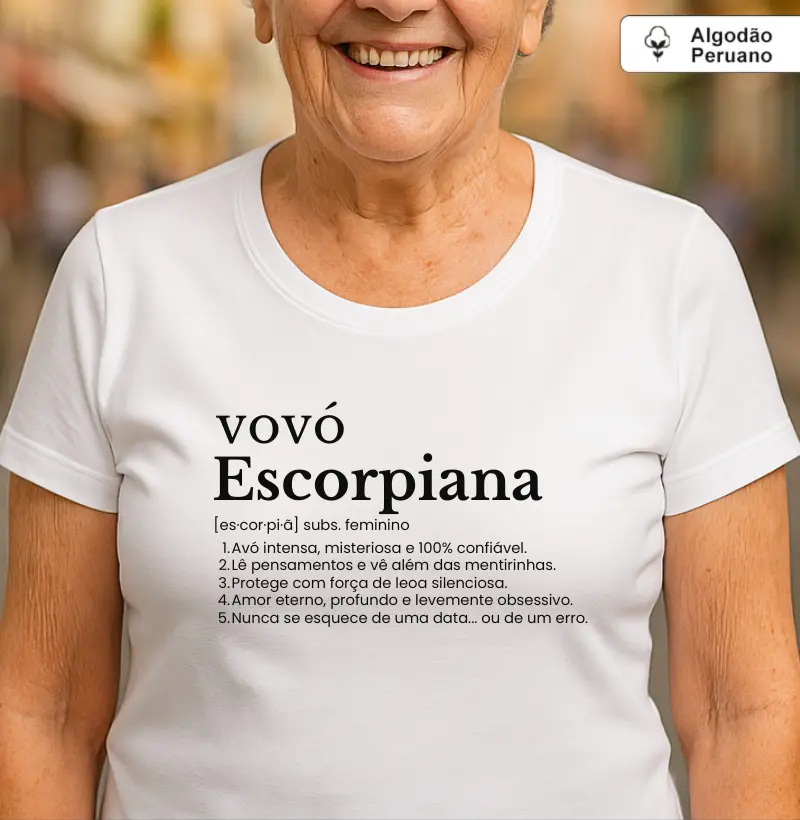 Avó escorpiana (signos) (algodão peruano)