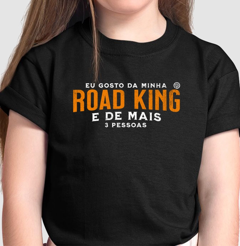 Eu gosto da minha Road King e de mais 3 pessoas