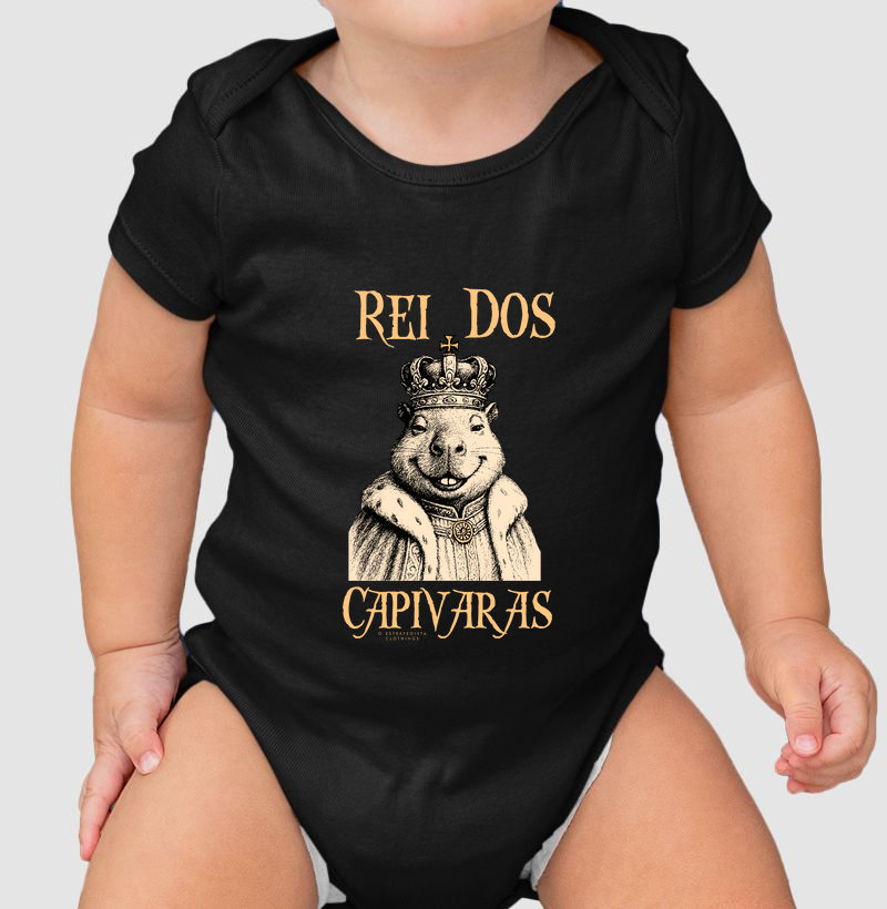 Rei das Capivaras! Camisetas divertidas.