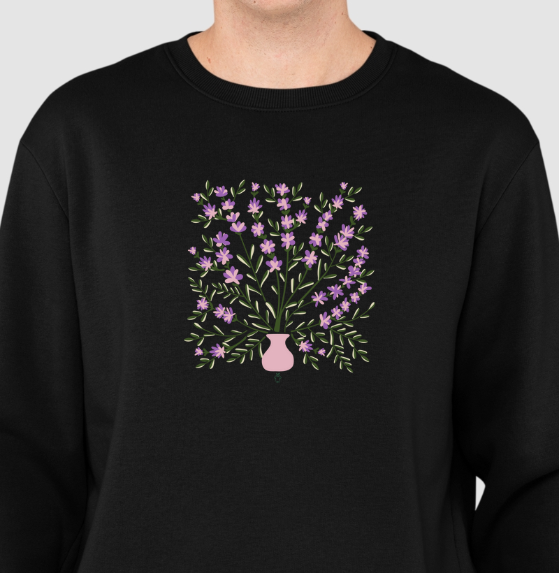 Vaso de lavanda