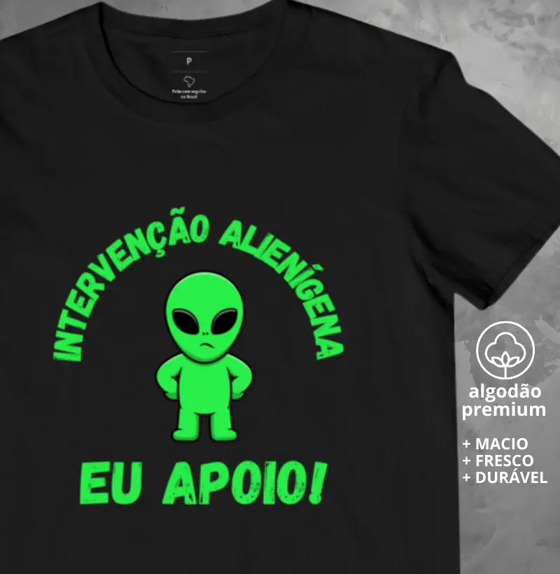 Camiseta Intervenção Alienígena