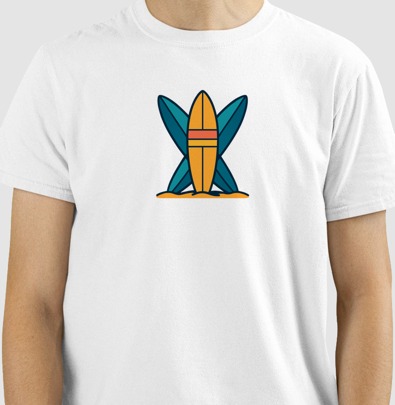 Camiseta Três Pranchas – Praia & Orla | Posto80