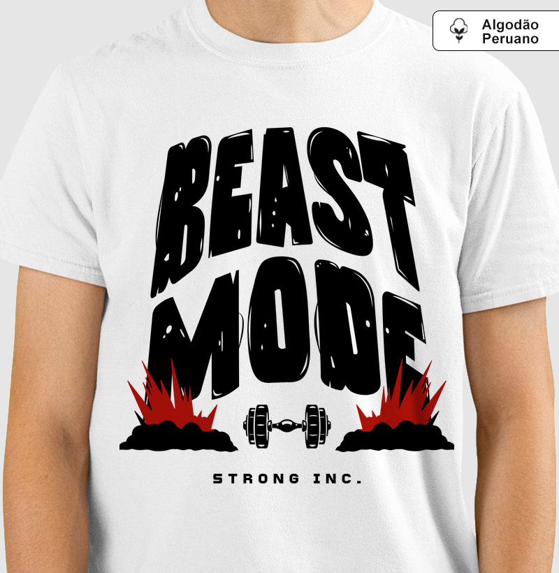 Camiseta Algodão Peruano Beast Mode