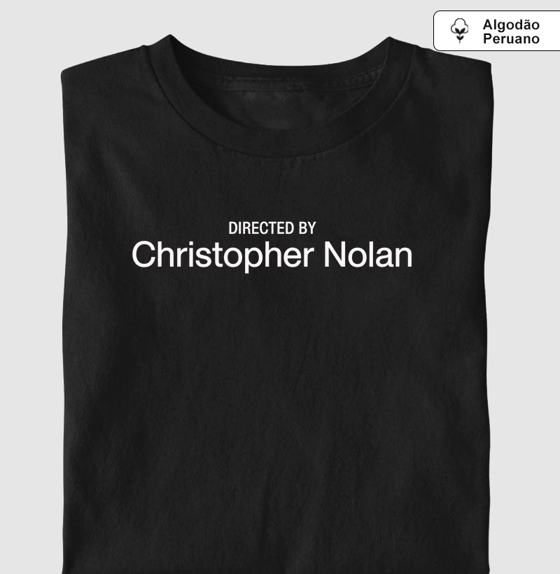 Camiseta Algodão Peruano Directed By Christopher Nolan